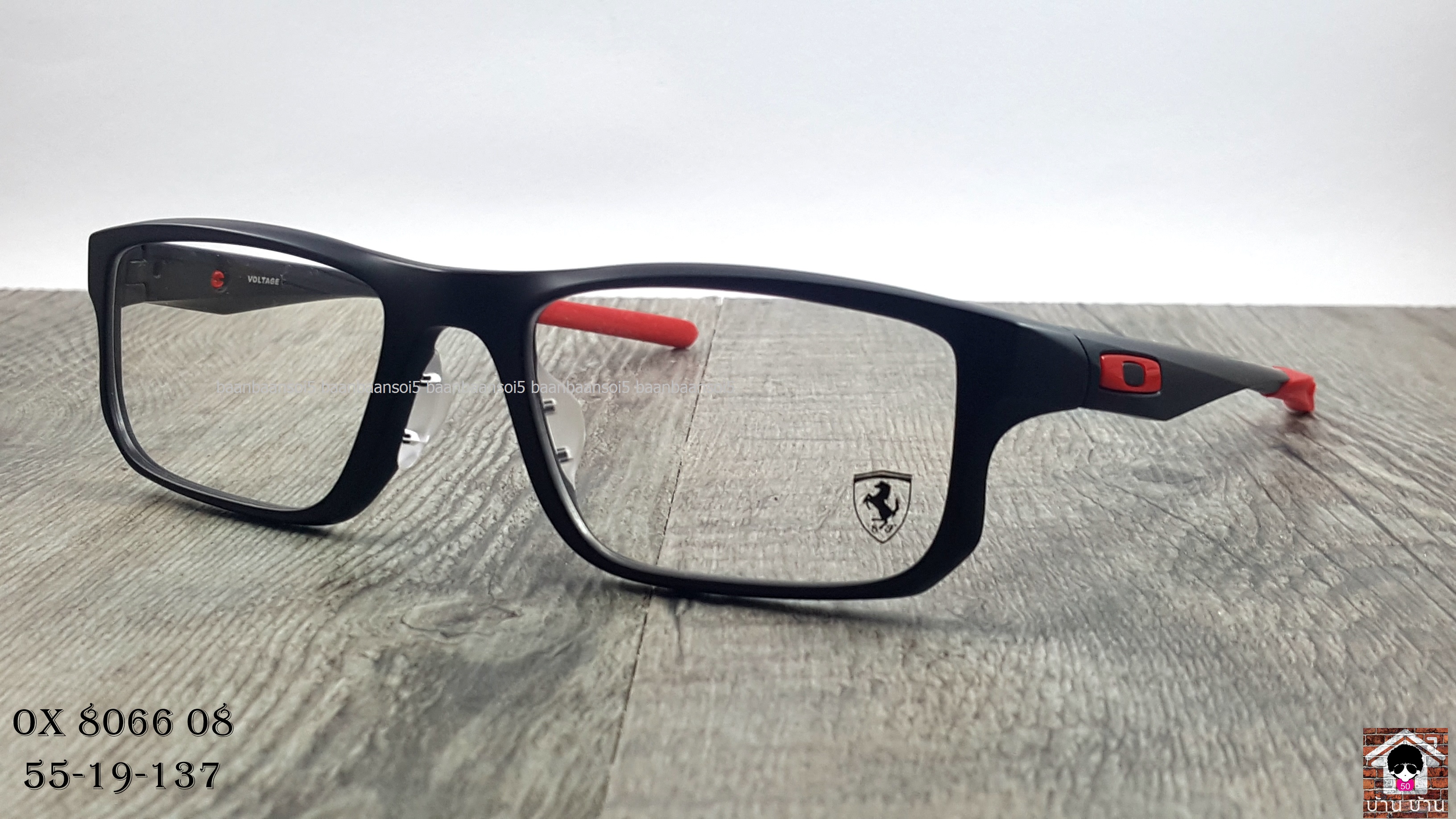 OAKLEY OX8066-08 VOLTAGE FERRARI COLLECTION (ASIA FIT) โปรโมชั่น กรอบแว่นตาพร้อมเลนส์ HOYA ราคา 5,800 บาท
