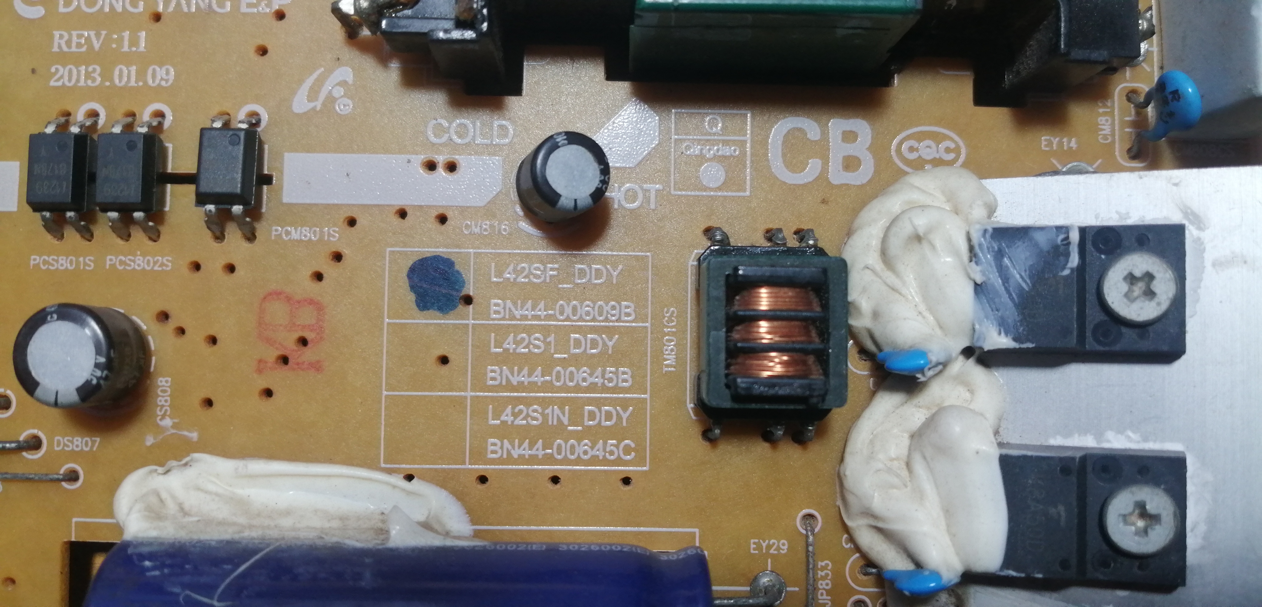 บอร์ดซัพพลาย Samsung BN44-00609B BN44-00645B BN44-00645C HG40AB670FW UA40F5000AR UA40F5100AR UA40F5000AM