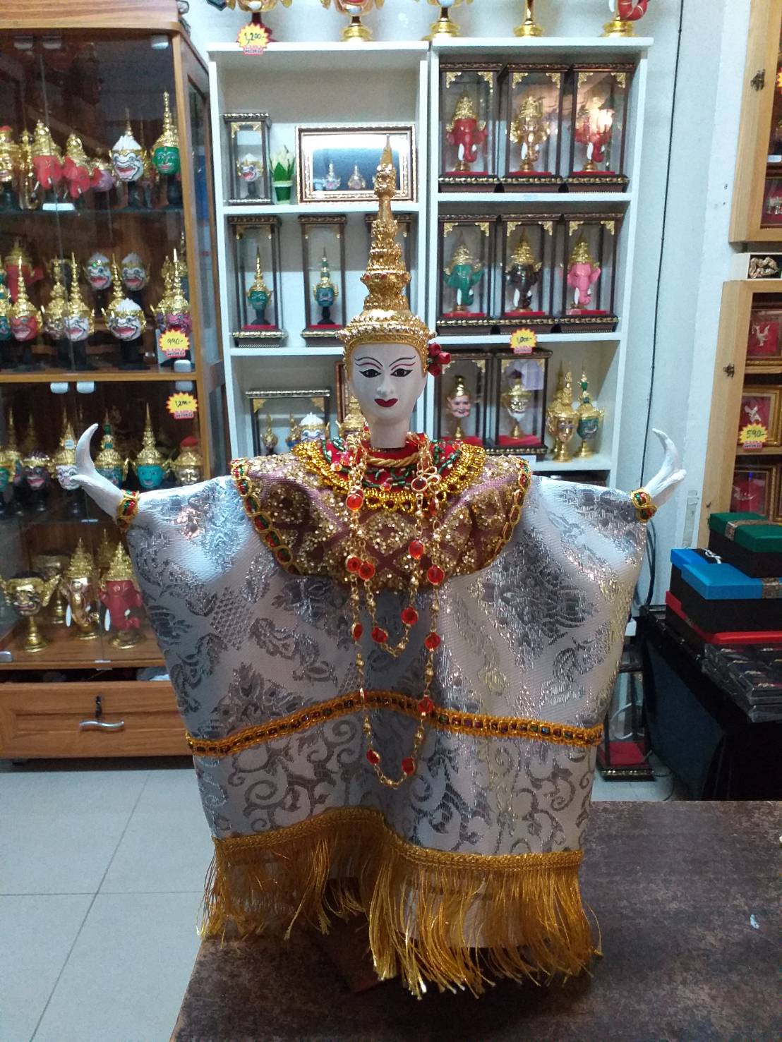 หุ่นกระบอก ตัวนาง ขนาด 30 ซม.
