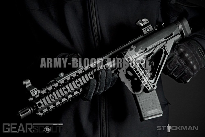 New.ชุดพับพายท้าย M4 Law Tactical AR-15 Folding Stock Adapter for Cmmg/ AEG/GBB M4/M16/SR25 ราคาพิเศษ