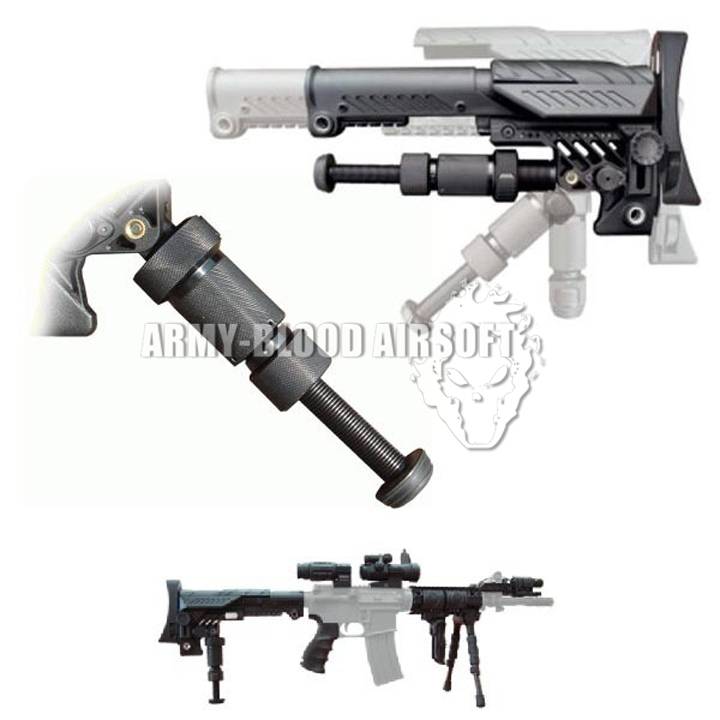 New.CAA SRS Multi Position Sniper Stock For M16/SR25/A2 GBB Rifle (A Type,Black)