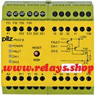 774764 PILZ PNOZ 8 110VAC 3n/o 1n/c 2so LiNE iD : RELAYS.SHOP