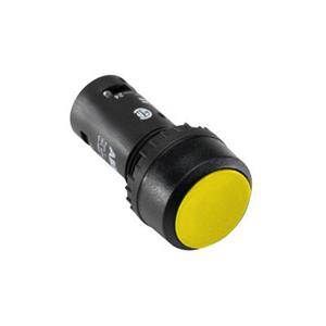 ปุ่มกด ABB 1NO+1NC สวิตซ์กดเด้งกลับ สีเหลือง รู 22 mm Push Button Switch