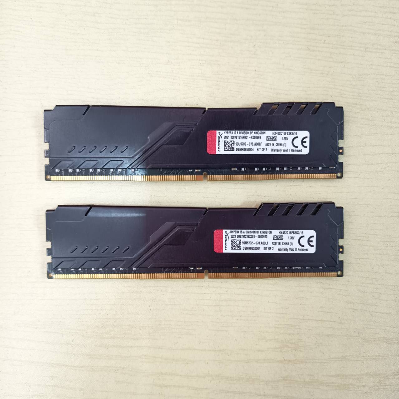 RAM PC DDR4 (3200) 16GB 8GBX2 KINGSTON HYPER X FURY ประกัน Advice LT.