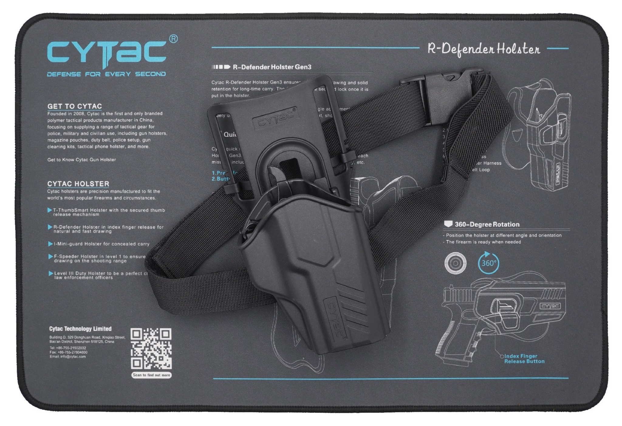 New.ซองปลดนิ้วโป้ง Sig P320 + เพลทลดต่ำ Cytac ( T- ThumbSmart Series Sig p320 Holster with Low Ride Belt Loop ) -ผลิตจากวัสดุ Polymer เกรดคุณภาพ แข็งแรงทนทาน -ซองสำหรับ Sig P320 - ตัวซองออกแบบให้ปลดล็อคนิ้วโป้ง ใช้งานง่ายเป็นธรรมชาติ และปลอดภัยยิ่งขึ้น -