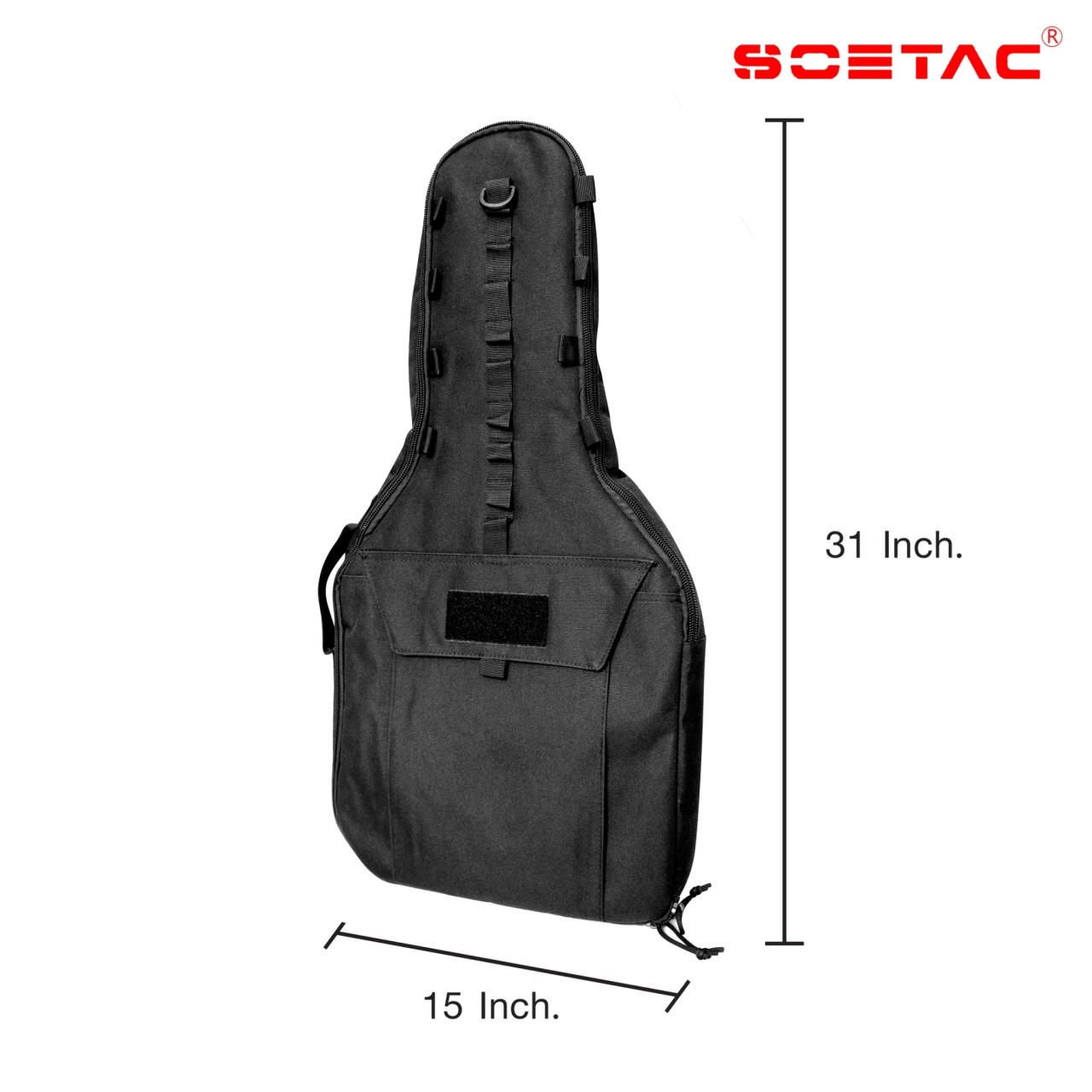 กระเป๋าใส่ปืน ทรงกีต้าร์ ผลิตจากผ้า Nylon 600D ภายในบุฟองน้ำกันกระแทก อย่างดี มีตัวสายรัด 4 จุด สามารถเคลื่อนย้ายได้ ภายนอกมี ช่องใส่ของเอนกประสงค์ ด้านหลังมีสาย สำหรับเป้ได้ ขนาด 15*31 นิ้ว ราคาส่ง
