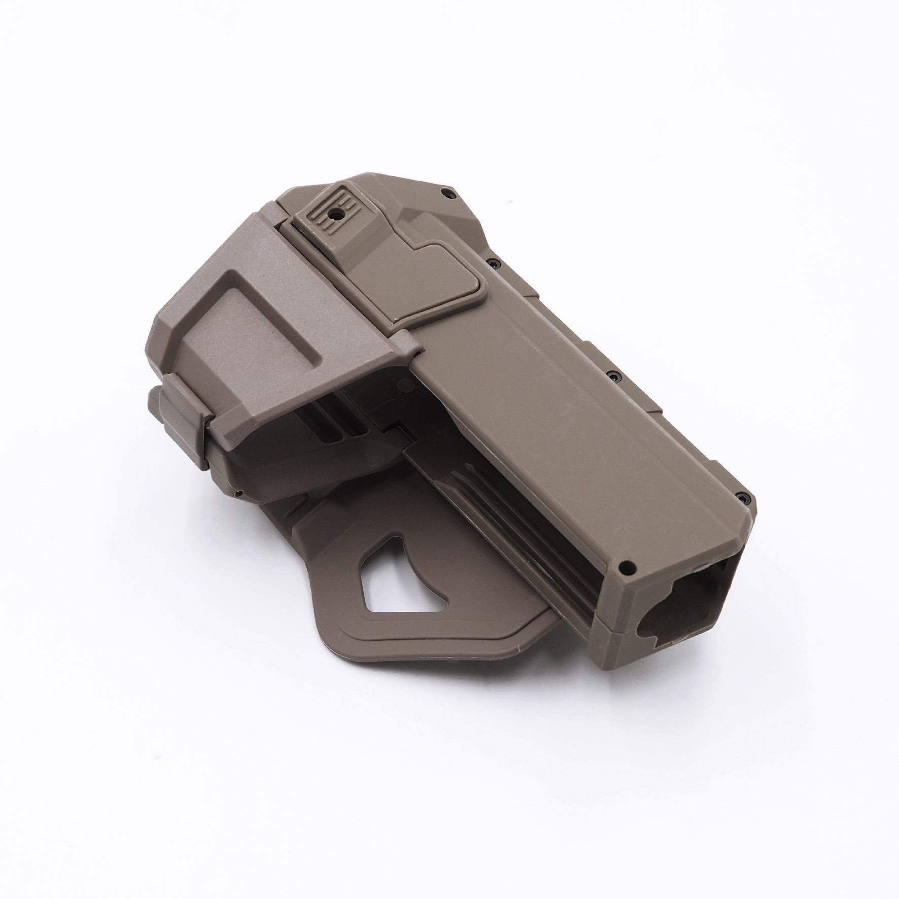 New. ซองปืน G17 ติดไฟฉาย/เลเซอร์ ( G17 Light Bearing Holster ) 🔨 ผลิตจาก Polymer เกรดคุณภาพ 🔨 สำหรับ G17 ที่ติดไฟฉาย/เลเซอร์ ได้ทุกชนิด 🔨 ปลดล็อคนิ้วชี้ ใช้งานปลอดภัย ( ล็อคกับช่องคัดปลอก ) 🔨 ด้านหลังเป็นเพลทเหน็บเข็มขัด