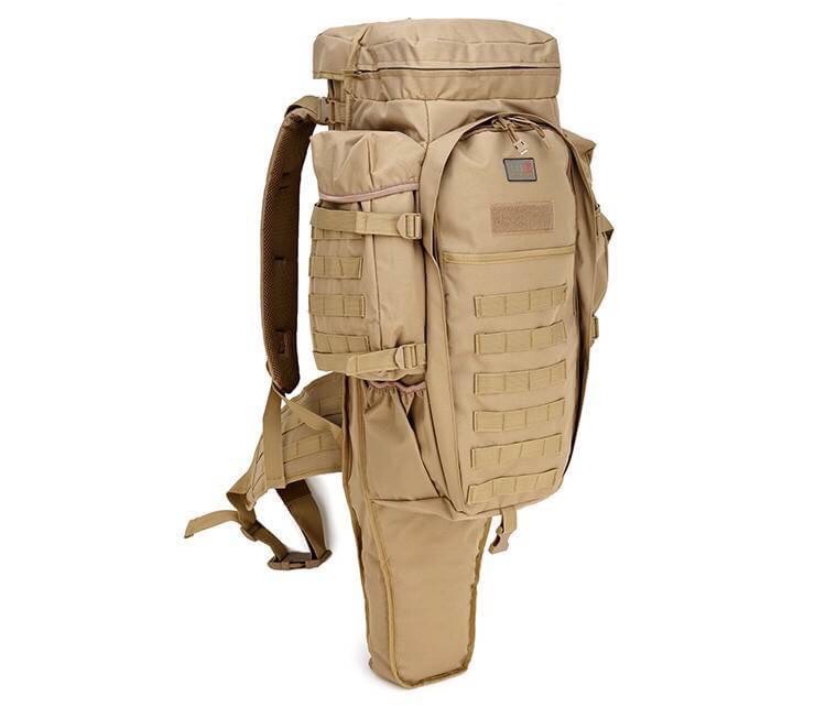 New.9.11 Tactical ยุทธวิธีกระเป๋าเป้สะพายหลัง ไนลอนที่มีคุณภาพสูงกันน้ำ กีฬาล่าสัตว์ตั้งแคมป์ ใส่ได้ทั้งปืนยาวทุกชนิด / ทั้งสัมภาระ ขนาด ด้านหน้ายาว 60 ซม. ด้านหลังมีความยาว 100 ซม. สีดำ สีทราย ลายดิจิตอนทราย ราคาพิเศษ
