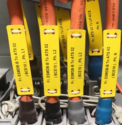 รับพิมพ์ TAG มาร์คสายไฟ สีขาว/สีเหลือง แบบ Low Smoke และ Normal