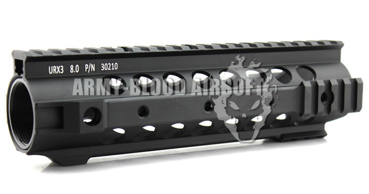URX III 8.0 inch Tactical Rail Handguard (BK)prev next