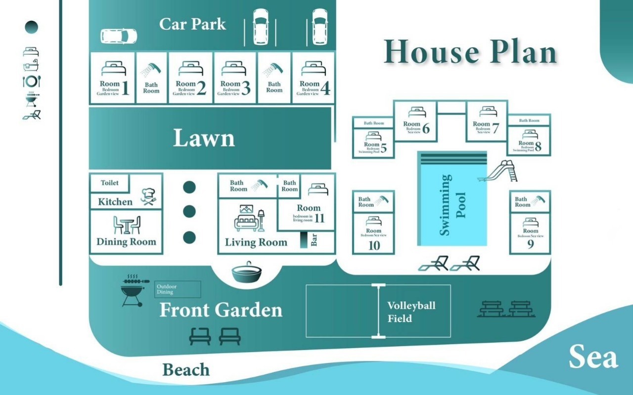 HR15080 The Bristol Beach Huahin Pool villa