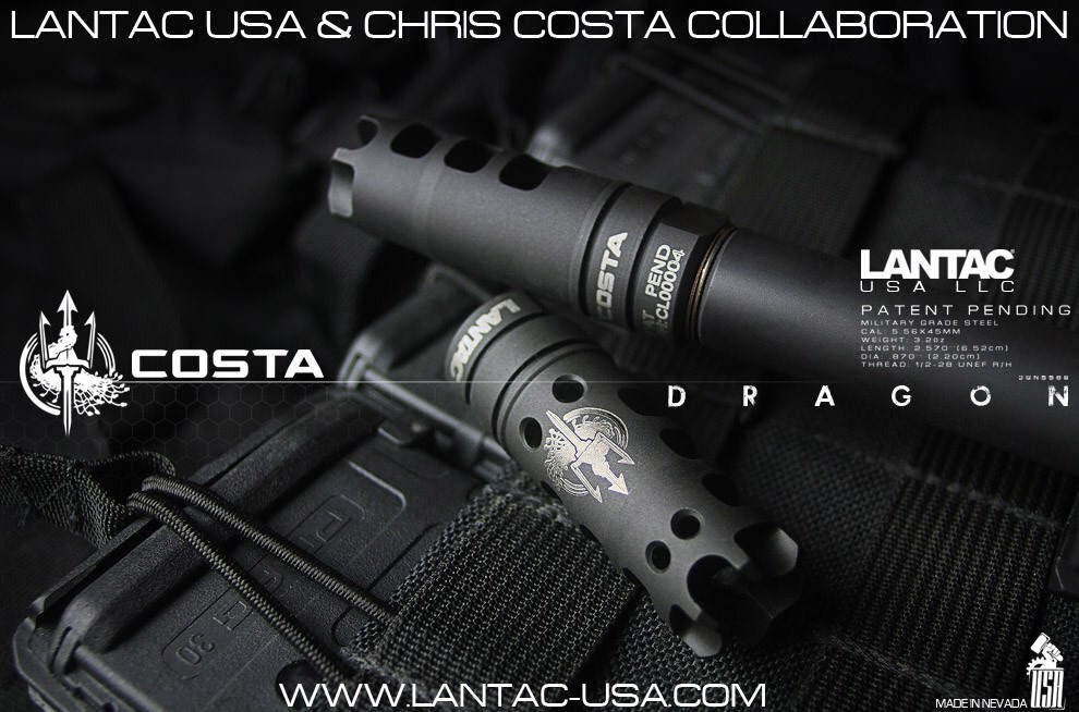 New.Dytac Lantac Dragon Flash Hider M4 AEG-GBB-CMMG.22 ราคาพิเศษ