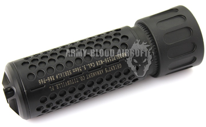 Knight's Armament QDC CQB Barrel Extension KAC 556 QDC CQB Airsoft Dummy Quick Detach Suppressor (CQB Length,BK)prev next