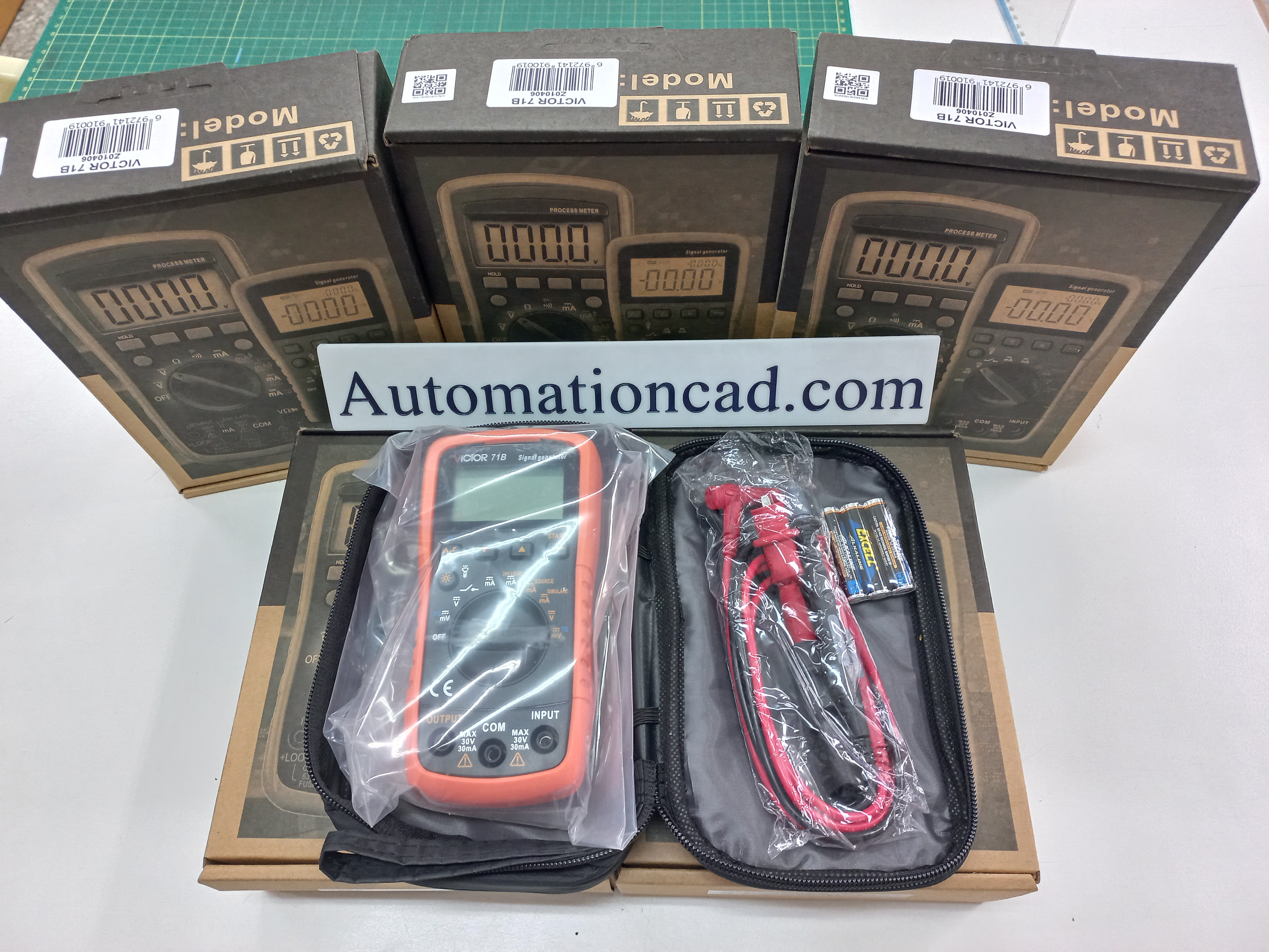 VICTOR มิเตอร์/ตัวสร้างสัญญาณอะนาล็อค+สายคล้องแม่เหล็ก 4-20mA 0-10V Signal Simulator รุ่น VC71B