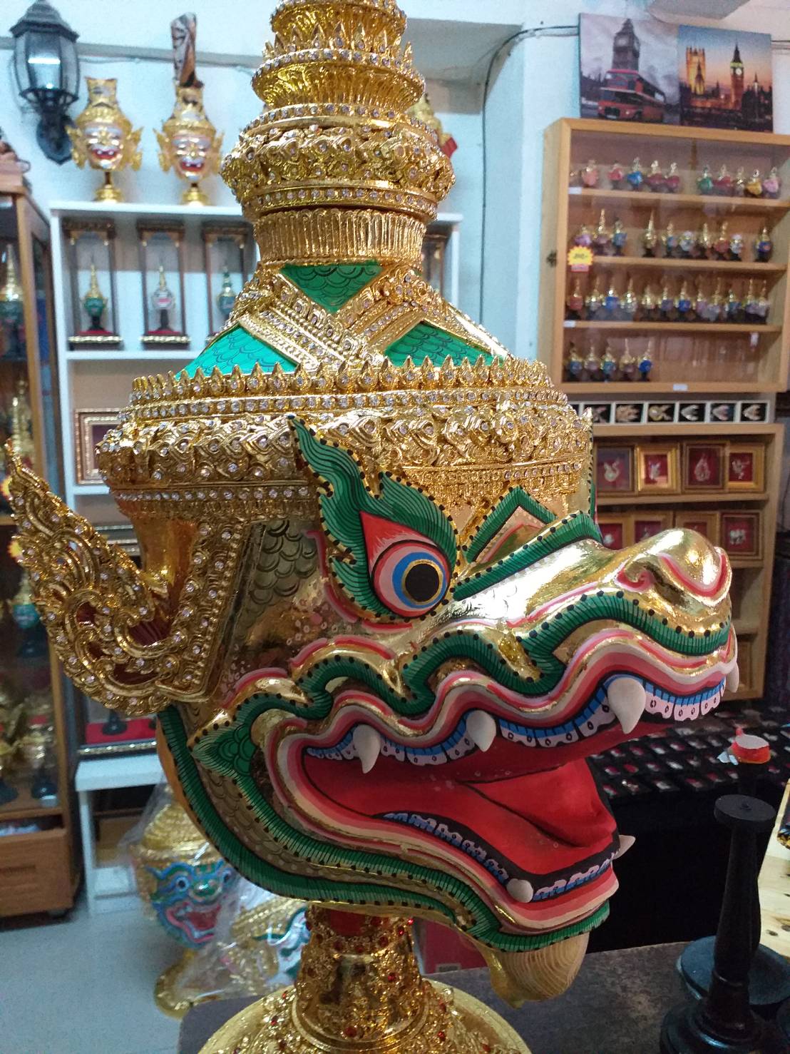 เศียร พญานาค ขนาดครอบ งานละเอียด