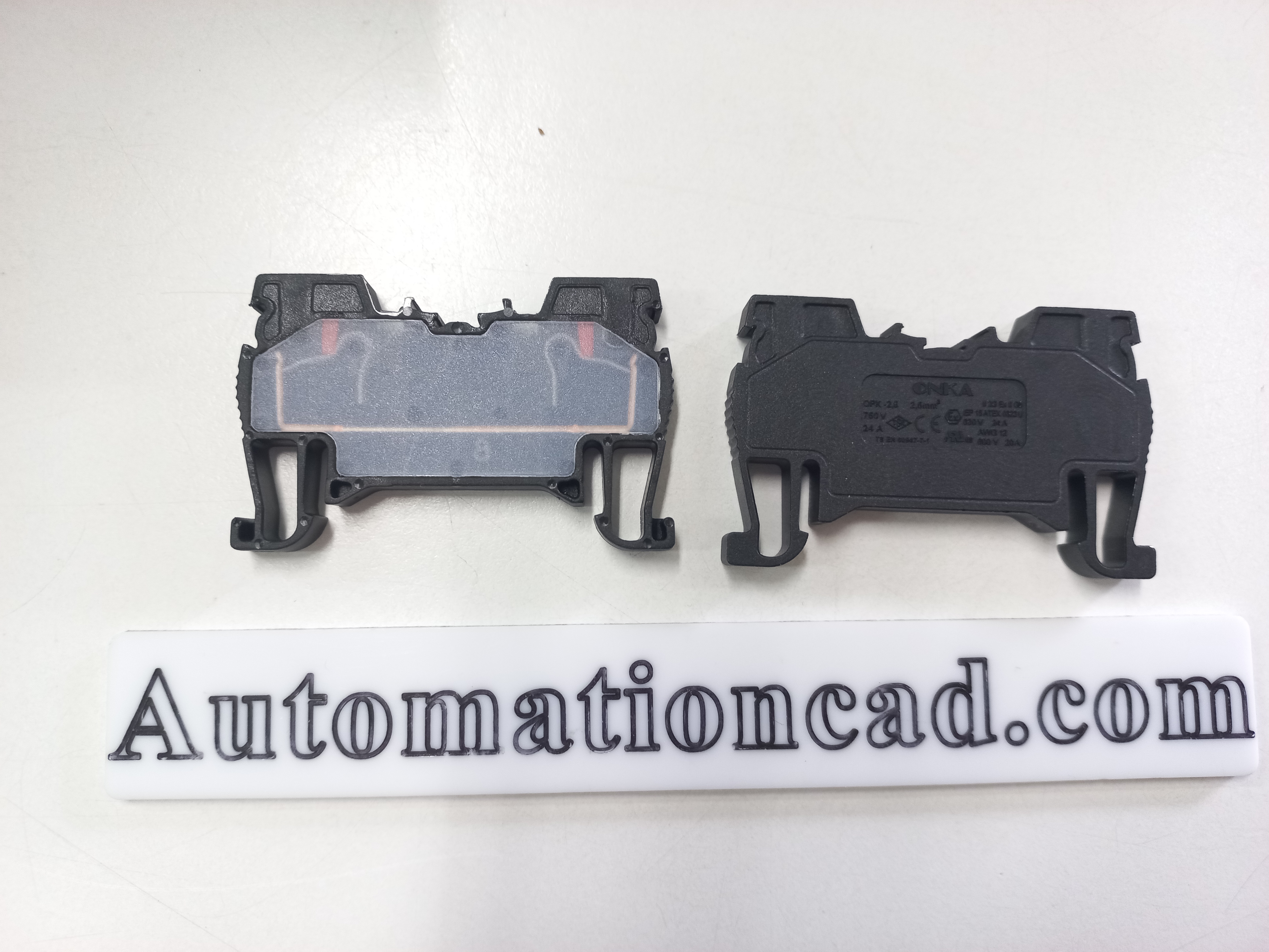 สปริงเทอร์มินอล สีดำ Onka-1504 สาย 2.5 mm² 24A Terminal ONKA