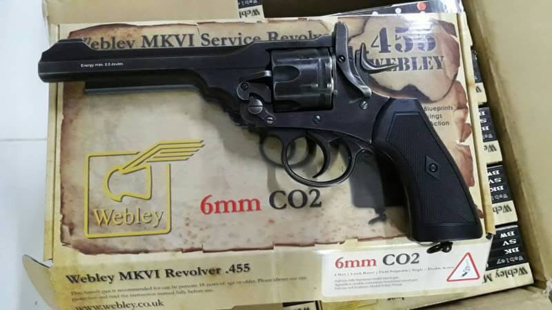 New.ลูกโม่ Webley 6" ยิงลูก 6 มิล ระบบ CO2. ราคาพิเศษ