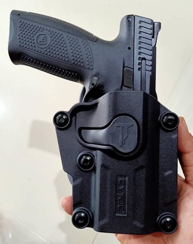 🔥ลูกค้าสามารถดูสินค้าทั้งหมดจาก แอด id Line:@bkkboy88 (ใส่ @ นำหน้าด้วยนะครับ) 🔥 ✅New.ซองปืนพกนอกปลดนิ้วชี้ Universal ยี่ห้อ Cytac รุ่น Mega-Fit Holster (ซองปืนพกนอกใส่ปืนได้หลายรุ่น) สามารถใส่ปืนได้มากกว่า70รุ่น คุณสมบัติ : วัสดุผล