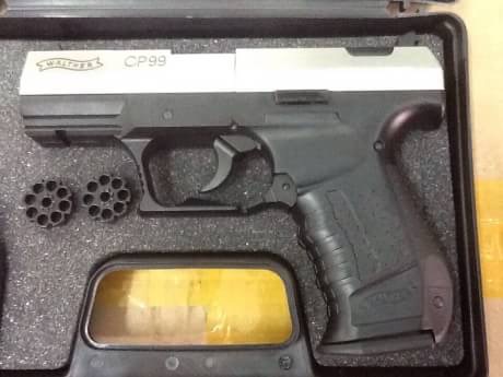 New.UMAREX WALTHER CP99 co2. เบอร์1 สีดำ สีเงิน ราคาพิเศษ