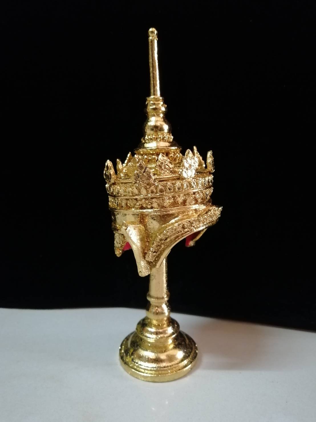 เทริดโนราห์ ขนาดจำลอง พร้อมฐานตั้งปิดทอง