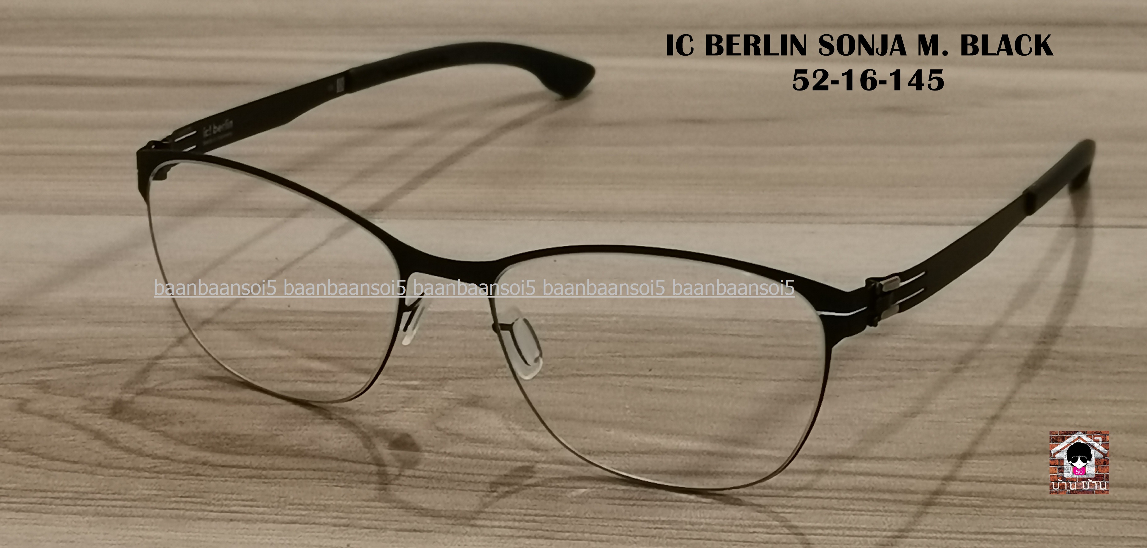 IC! BERLIN SONJA M. BLACK โปรโมชั่น พร้อมเลนส์เปลี่ยนสี Hoya Sensity ราคา 18,900 บาท