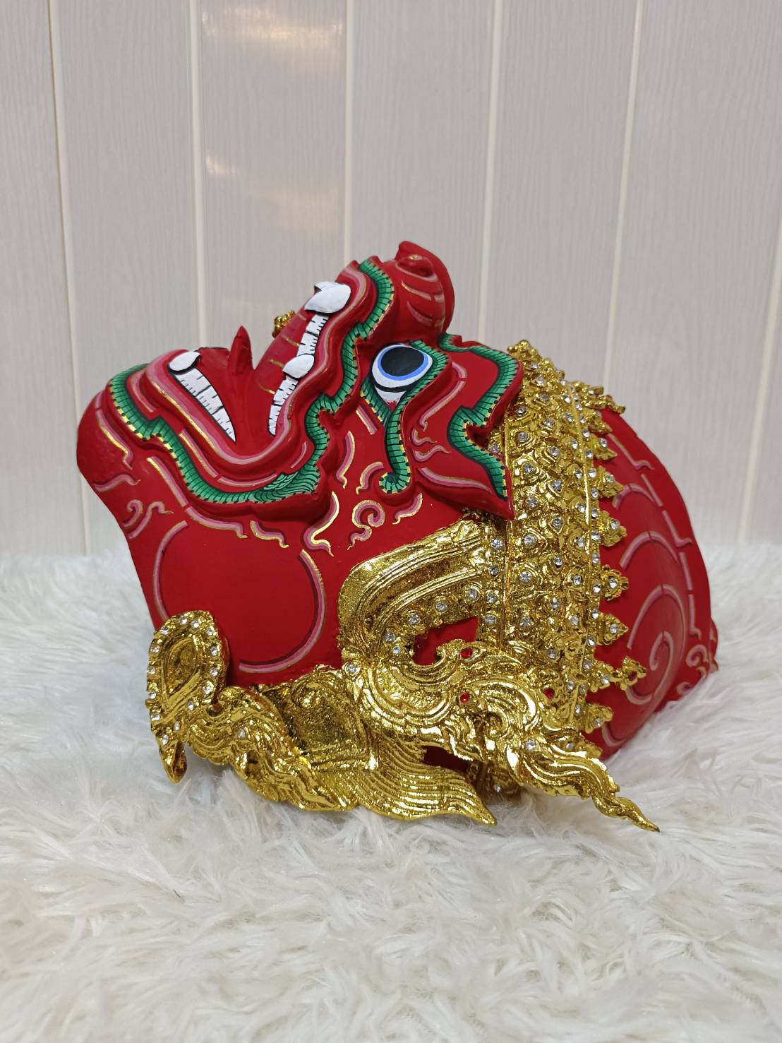 หัวโขนลิง (สีแดง) สำหรับแขวนผนัง