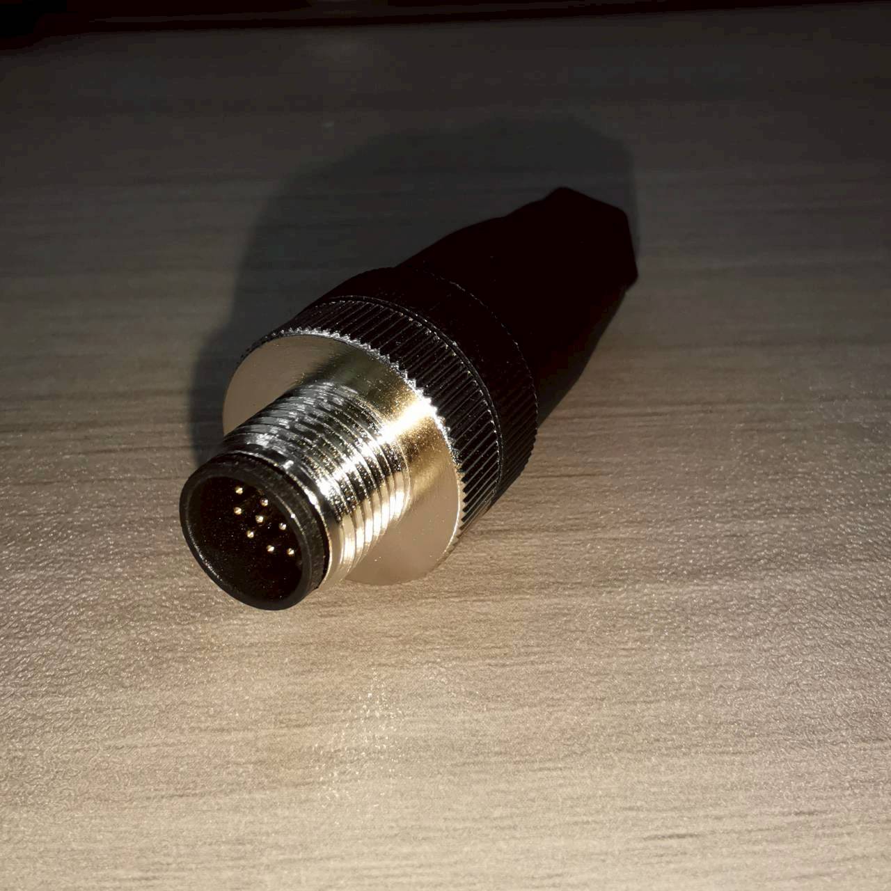 หัวคอนเนคเตอร์ M12 12Pins แบบตรง ตัวผู้ Connector