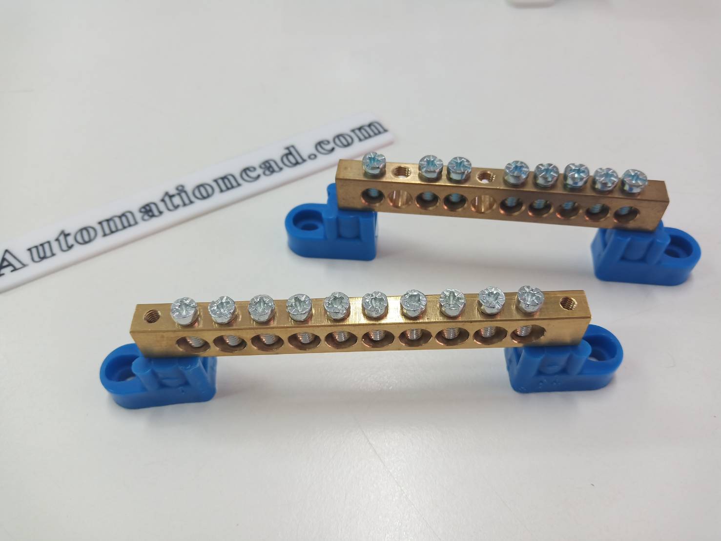 BAR กระจายไฟฟ้า 1 แถว 10 ช่อง แบบเปลือย BAR GROUND บาร์กราวด์