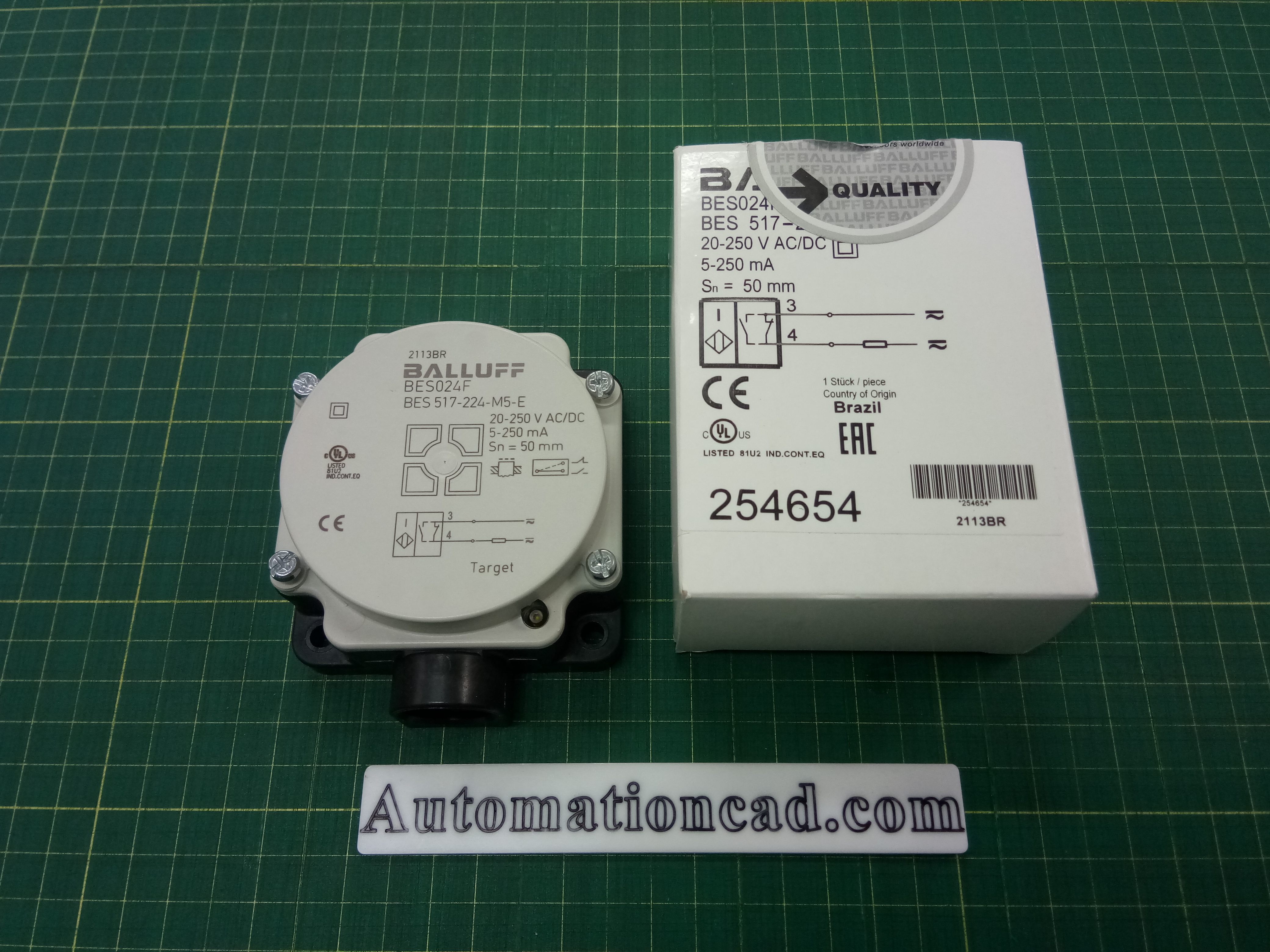 เซ็นเซอร์ BULLUFF ระยะตรวจจับ 50 mm NO/NC 250 VDC/AC Standard Inductive Sensor
