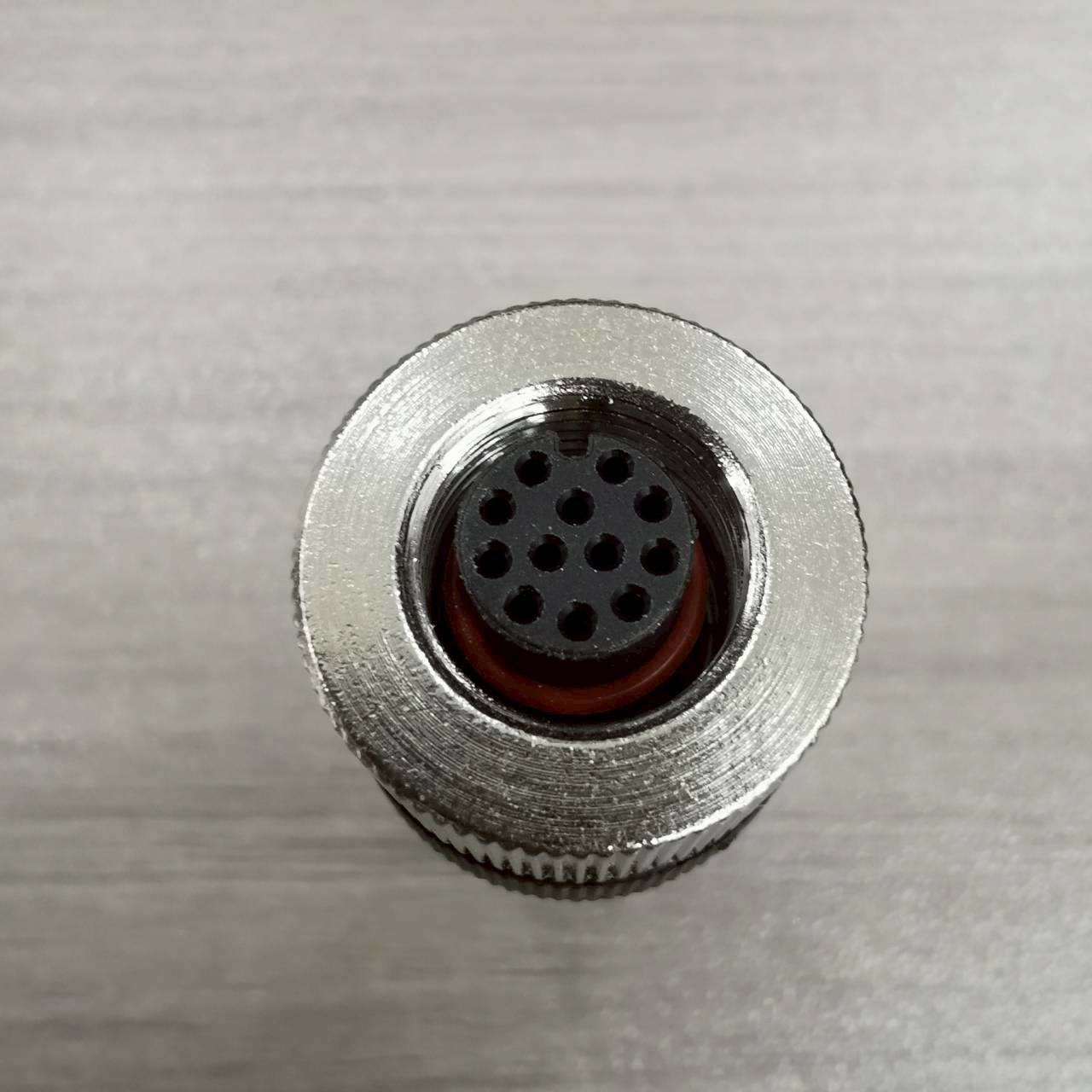 หัวคอนเนคเตอร์ M12 12Pins แบบตรง ตัวเมีย Connector