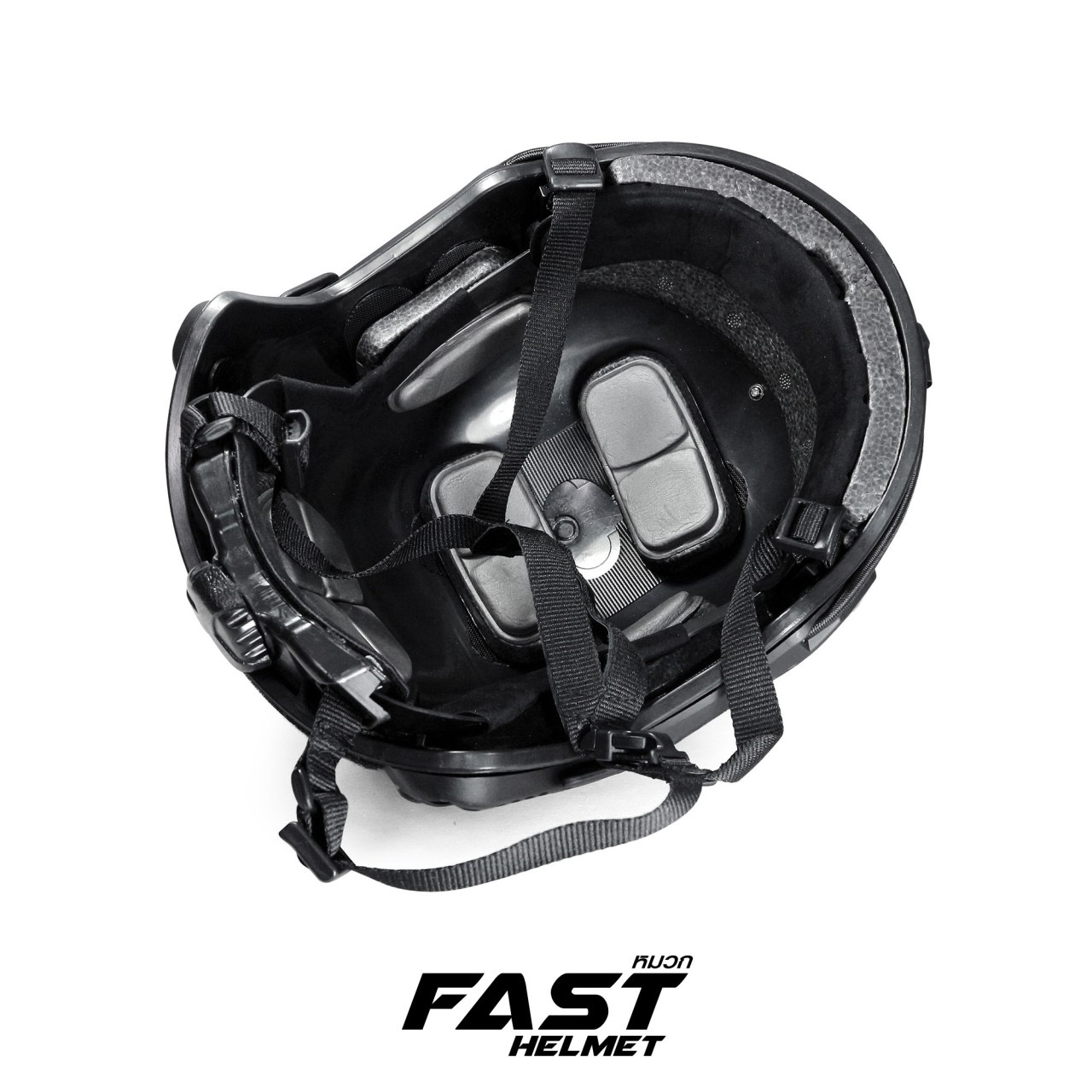 (clapping hands)สินค้าเข้ามาวันนี้ค่ะ (fire)หมวก Fast Helmet ผลิตจากวัสดุ ABS ทนทาน น้ำหนักหมวก 0.75 kg. สายรัดคาง มีที่ปรับความกระชับที่ท้ายทอย รองในหมวกสามารถแกะปรับตำแหน่งได้ (thumbs up)สินค้ามีสีดำ เท่านั้น ราคาส่ง