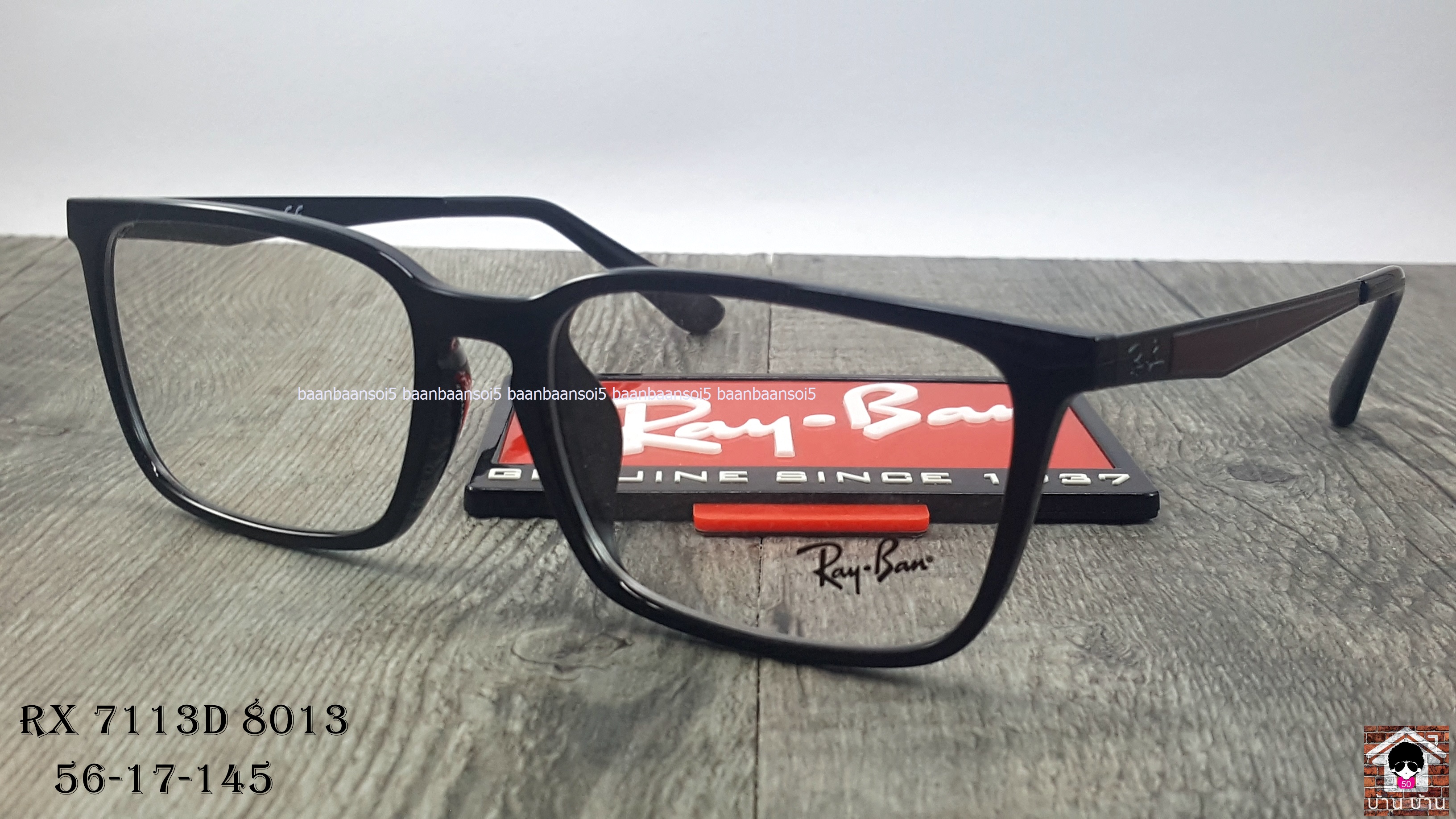 Rayban RX 7113D 8013 โปรโมชั่น กรอบแว่นตาพร้อมเลนส์ HOYA ราคา 3,700 บาท