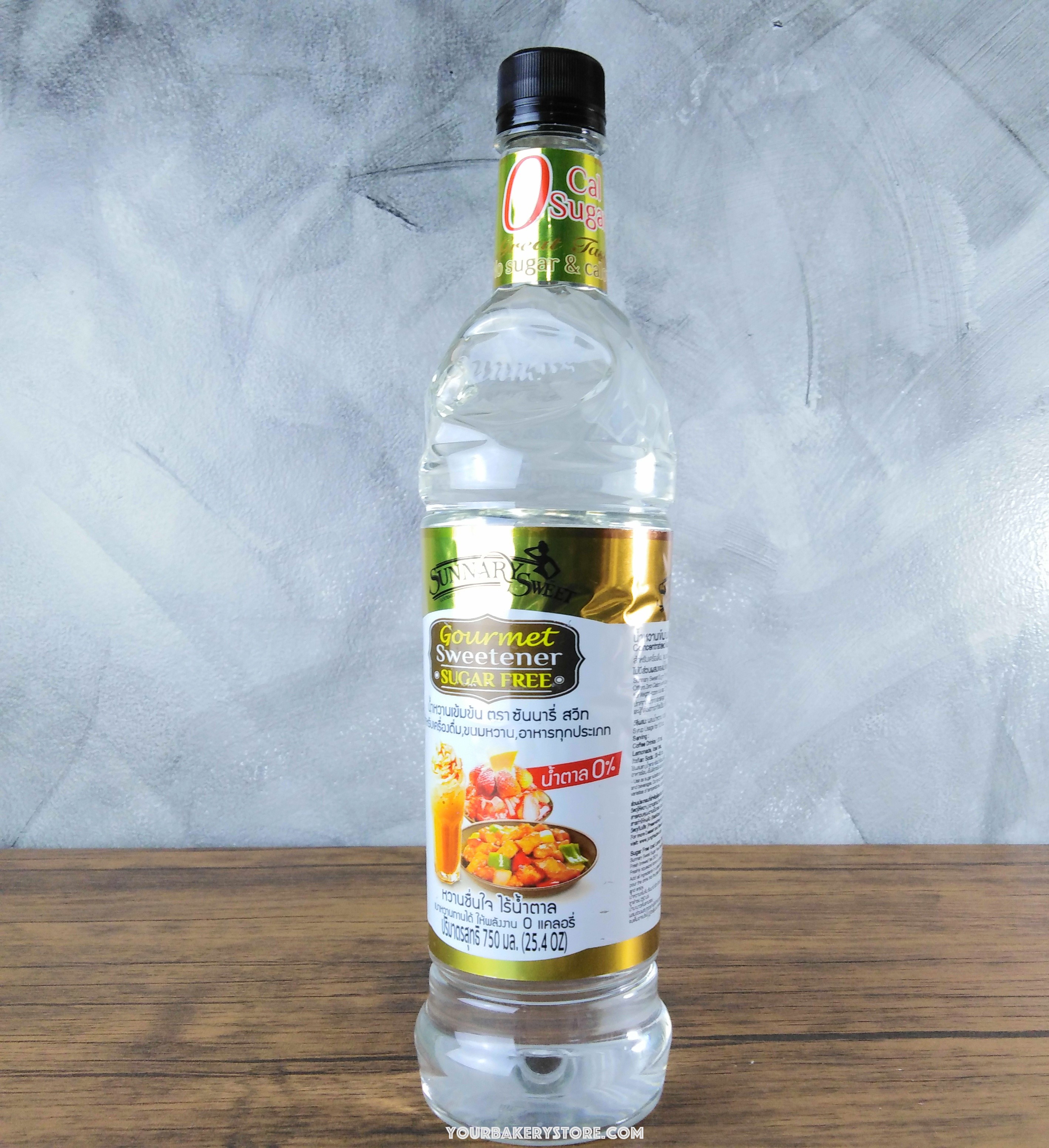 ไซรัปกลิ่นอเนกประสงค์ น้ำตาล0% 750ml. ตรา Sunnary sweet