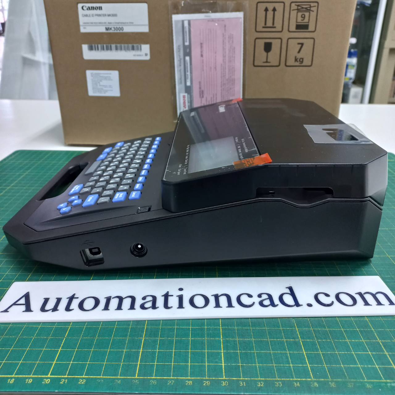 เครื่องพิมพ์ปลอกสายไฟ CANON MK-3000 ต่อคอมพิวเตอร์ได้ Label Printer Wire Marker MK3000