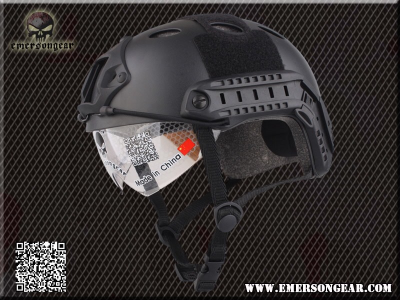 New.หมวกยุทธวิธี Helmet/Protective Pads >> Helmet >> EMERSON FAST Helmet/Protective Goggle PJ Type สีดำ สีทราย สีเทา สีมาดิเคม ราคาพิเศษ