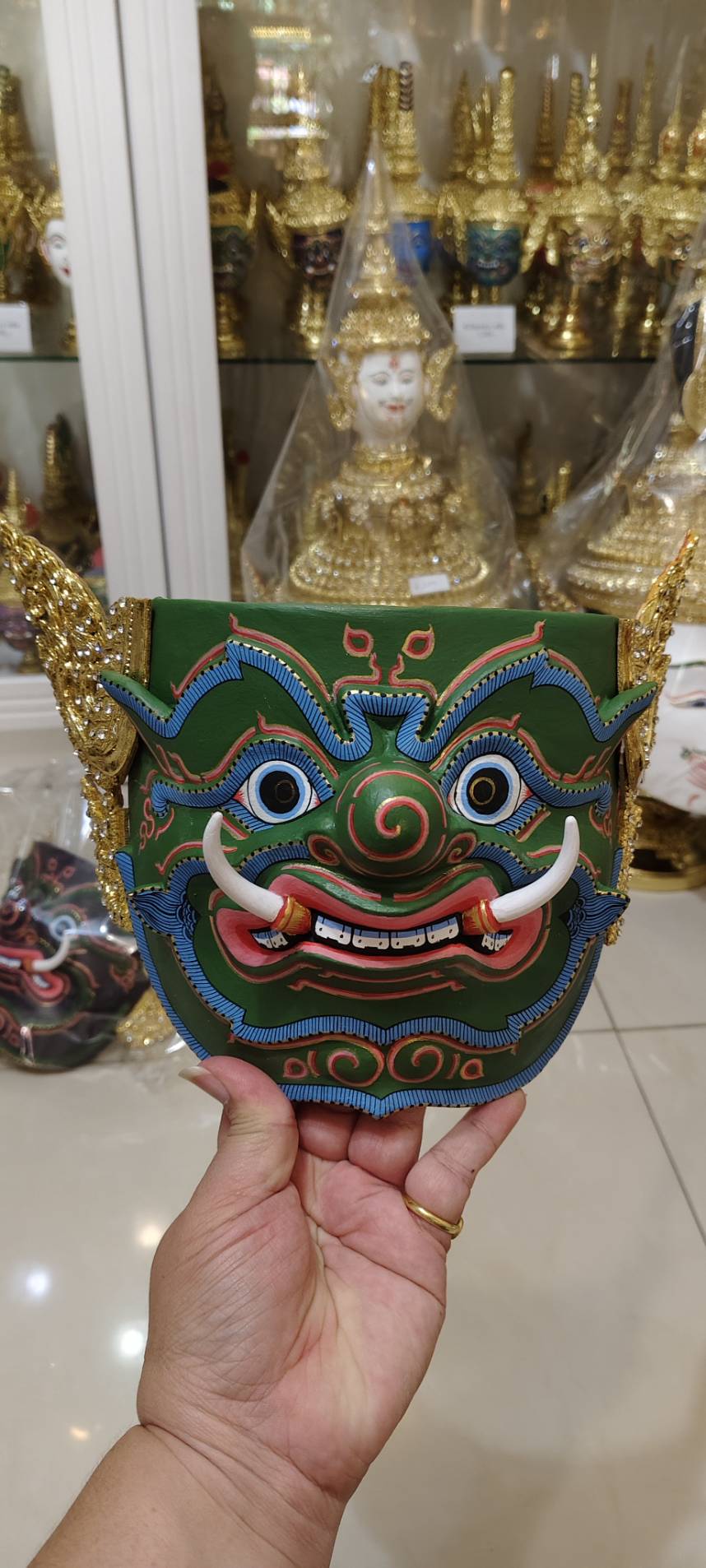 หน้ากากยักษ์ (สีเขียว)