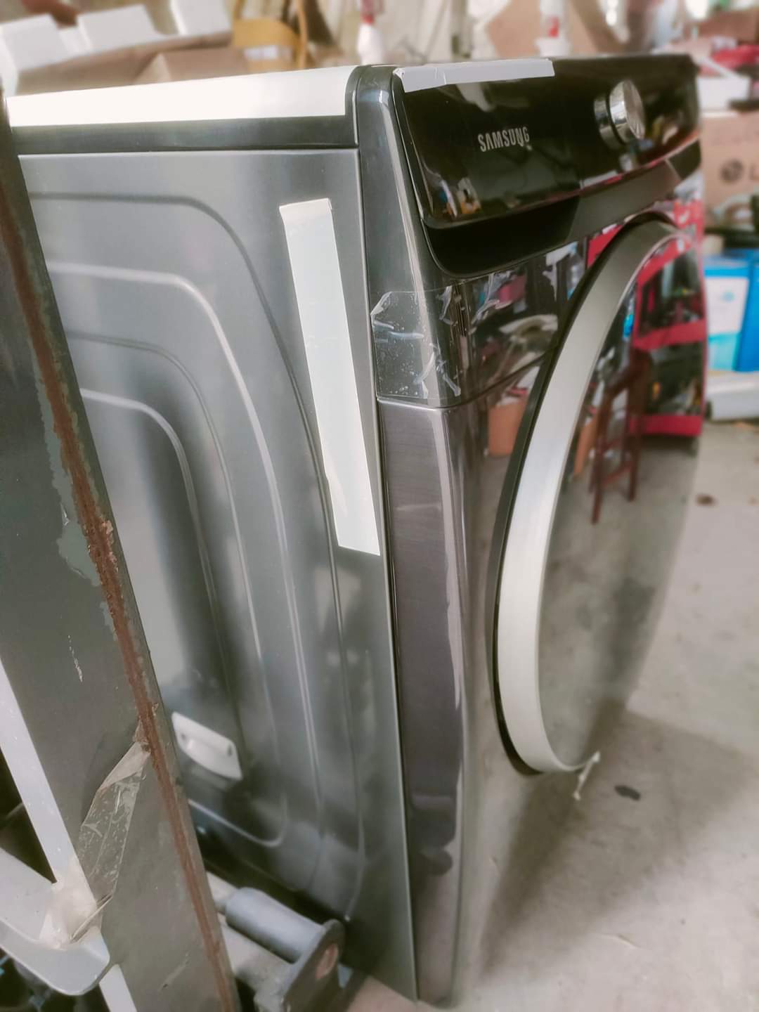 เครื่องอบผ้าSamsung 16kg ติดกล่องหยอดเหรียญ#มือสองใช้งานน้อย #สภาพดีมาก #พร้อมใช้งาน มี1เครื่อง