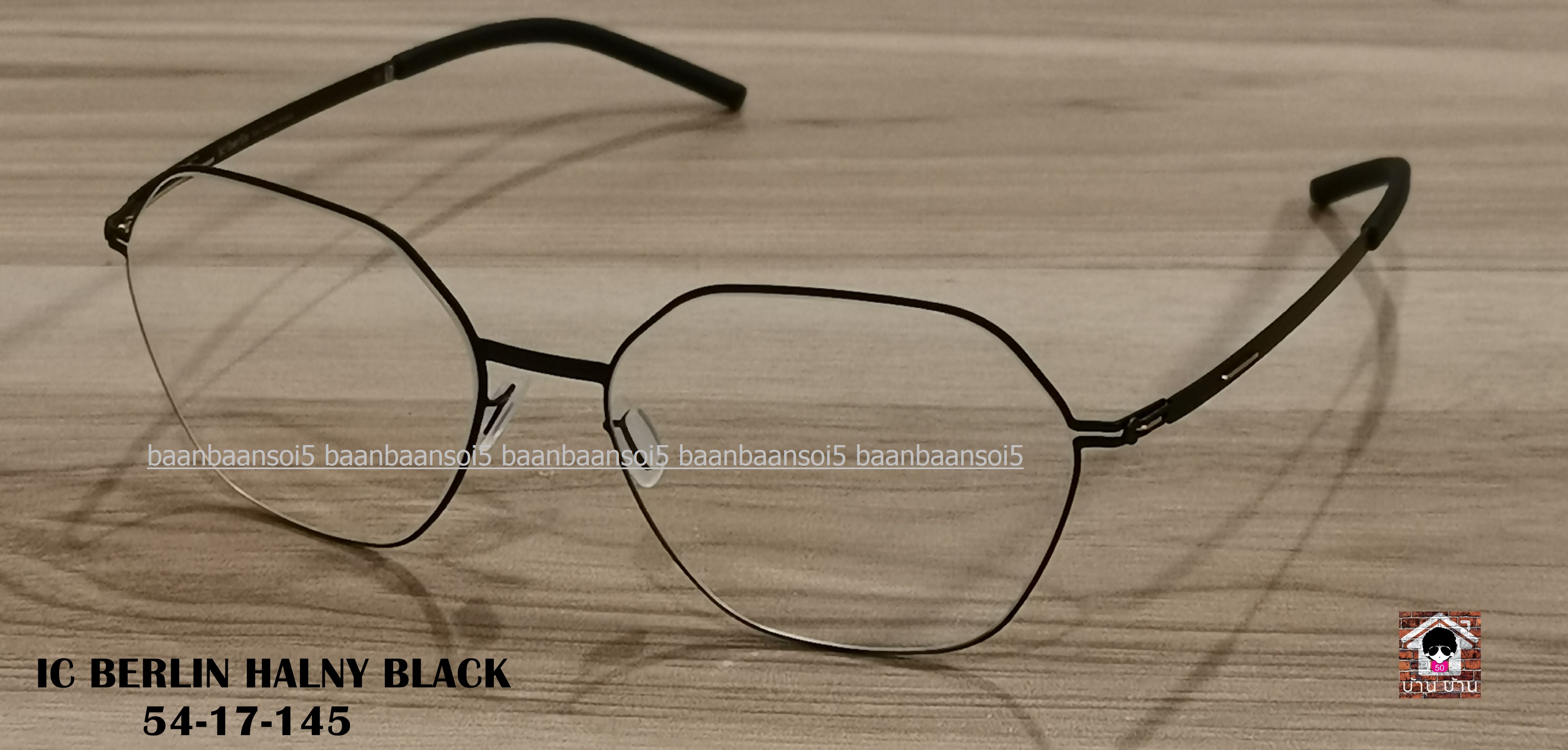 IC! BERLIN HALNY BLACK โปรโมชั่น พร้อมเลนส์เปลี่ยนสี Hoya Sensity ราคา 18,900 บาท