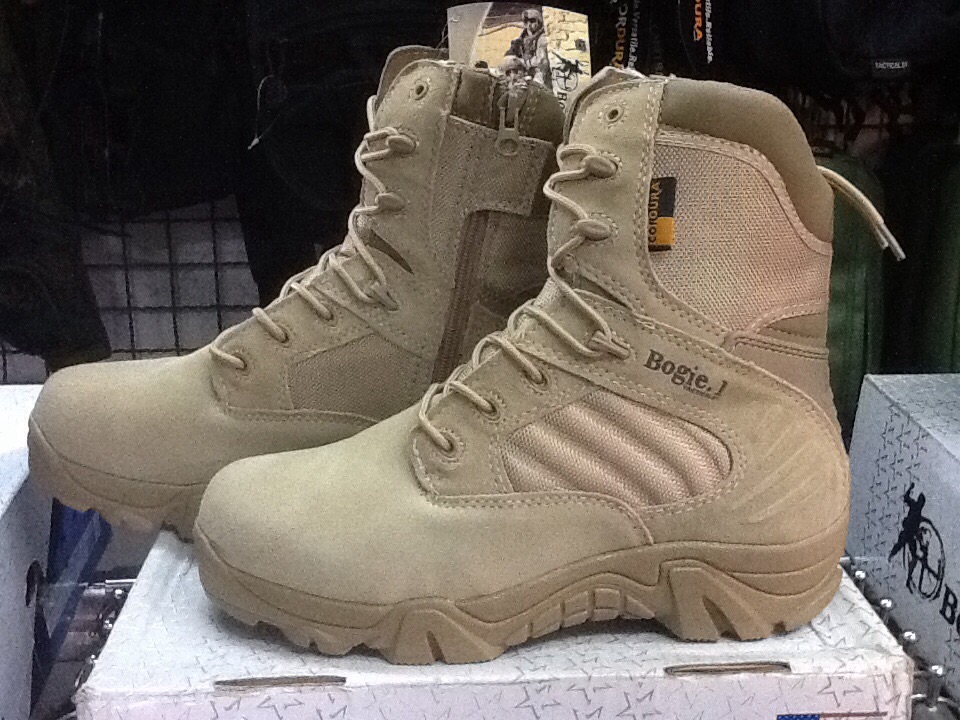 New.รองเท้า ข้อยาว DELTA TACTICAL BOOTS ผ้า CORDORA สีทราย ราคาพิเศษ