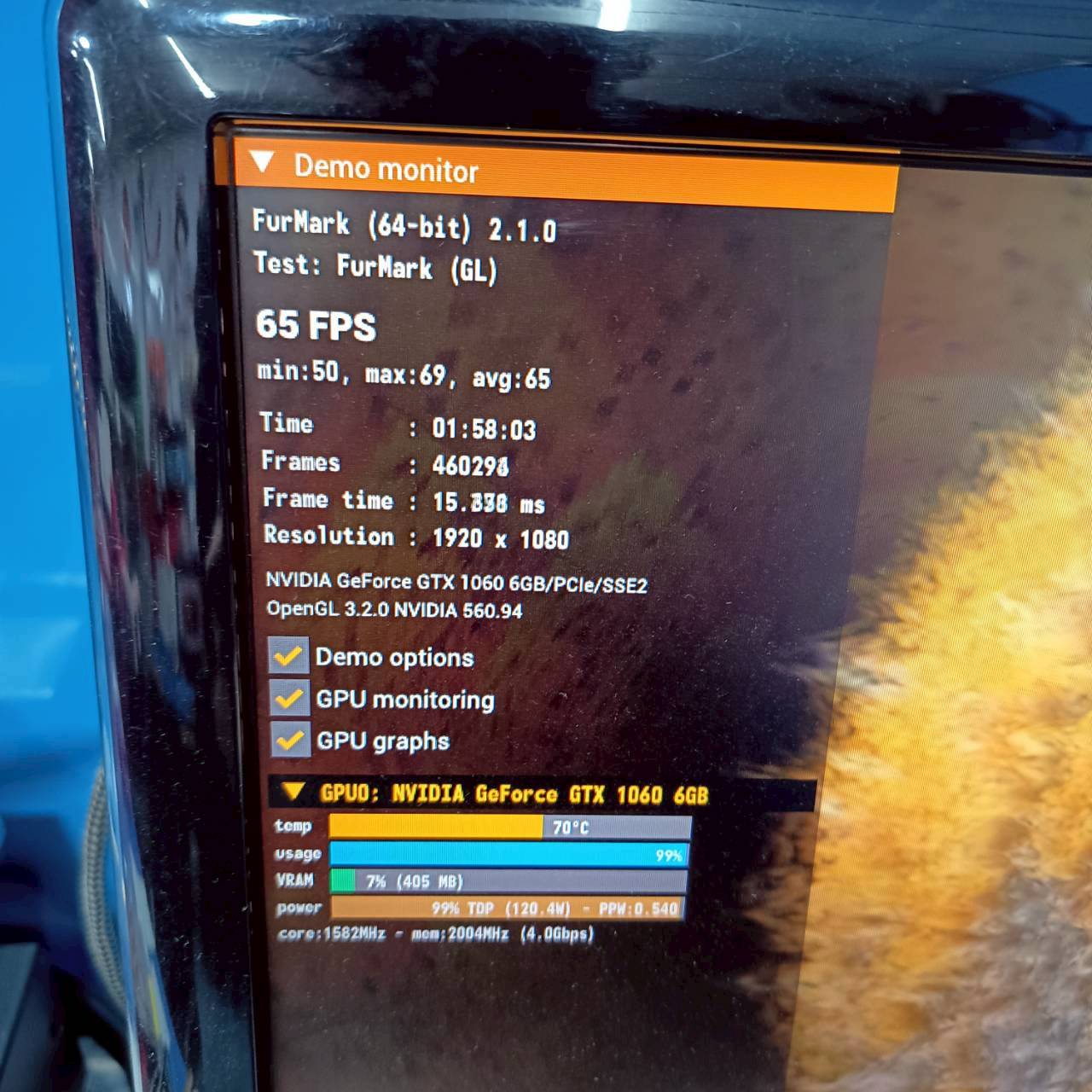 GTX 1060 GDDR5 6GB 192bit ประกัน 2 เดือน