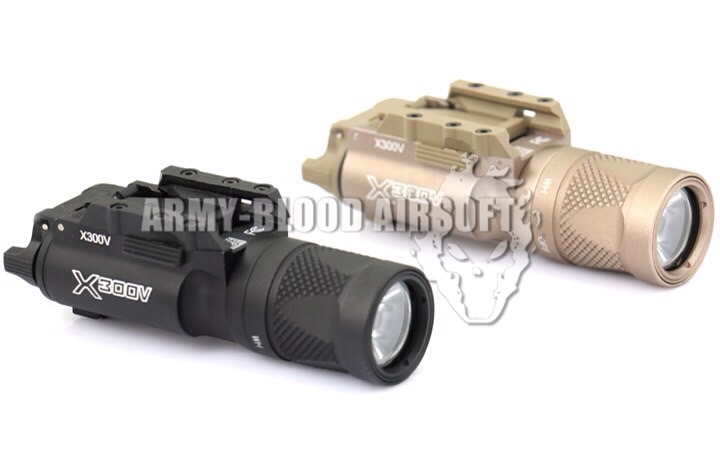 New.Surefire X300V Style LED Handgun or Long Gun WeaponLight (BK) สีดำ สีทราย ราคาพิเศษ
