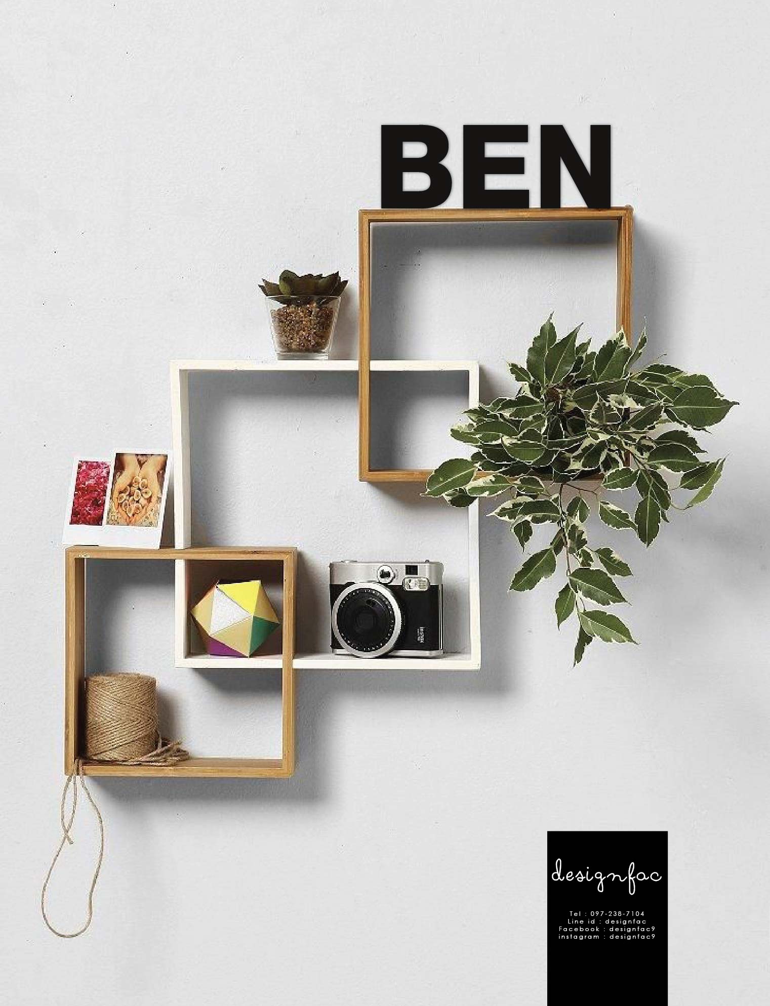 ป้ายอะคริลิคติดผนัง/ตั้งโต๊ะ " PEAR " ตกแต่งผนังร้าน สไตล์โมเดิร์น มินิมอล ลอฟท์