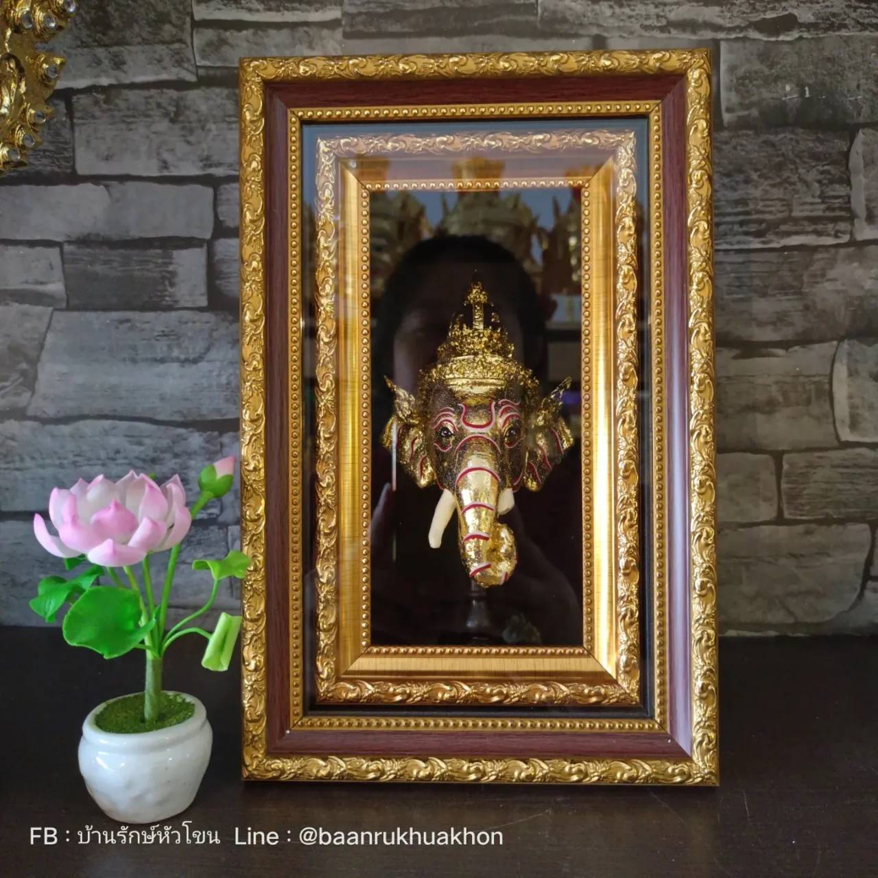 หัวโขนจิ๋ว พร้อมกรอบรูปลายไทย