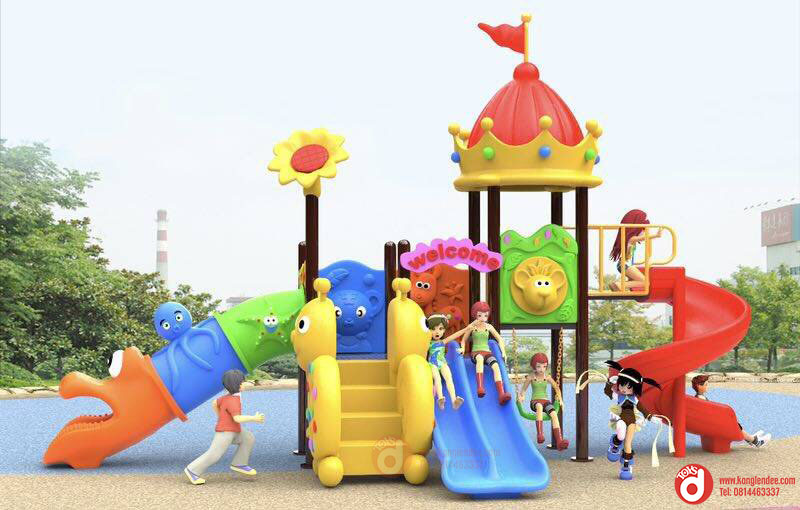 เครื่องเล่นสนาม ชุุดปราสาทสไลเดอร์อุโมงค์