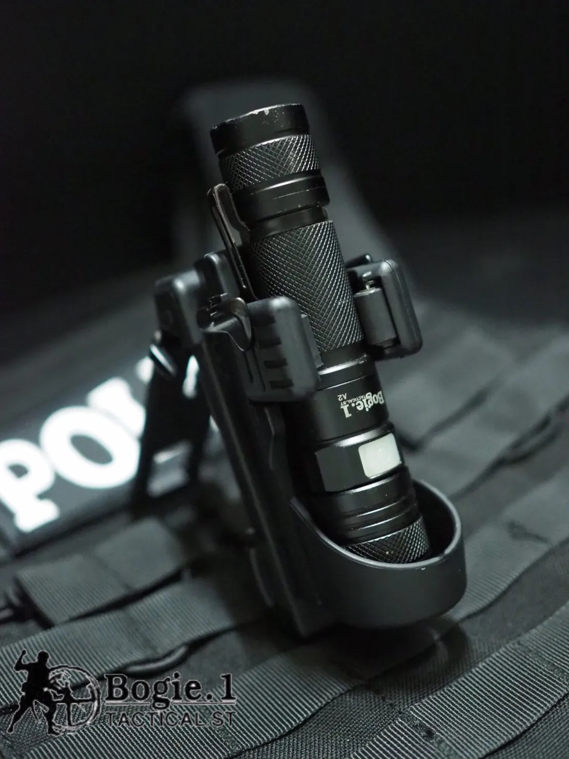 New.Bogie1 ซองไฟฉายโพลิเมอร์ รุ่น Lock 360 มีตัวล็อก แน่นกริ๊บ ไฟฉายไม่ร่วงหล่น หมุนปรับระดับได้ 360 องศา ร้อยเข็มขัดได้ทุกขนาด (ปรับขนาดได้) ร้อยกระเป๋า / ติดเสื้อเกราะ ได้