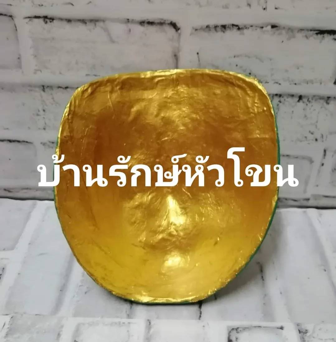 หน้ากากพระราม ใส่ตาแก้ว ปิดทอง ประดับเพชร