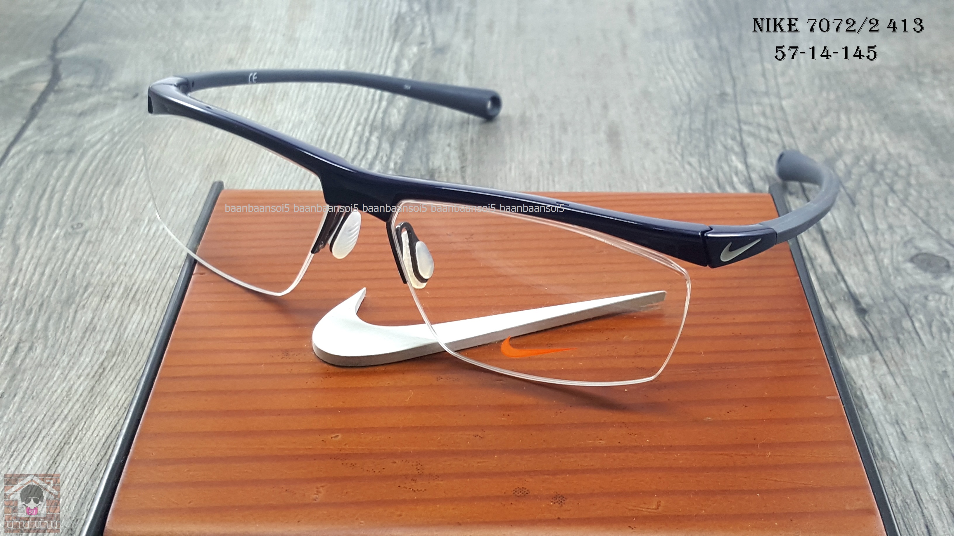 NIKE BRAND ORIGINALแท้ 7072/2 413 กรอบแว่นตาพร้อมเลนส์ มัลติโค๊ตHOYA ป้องกันรังสีคอม 4,200 บาท