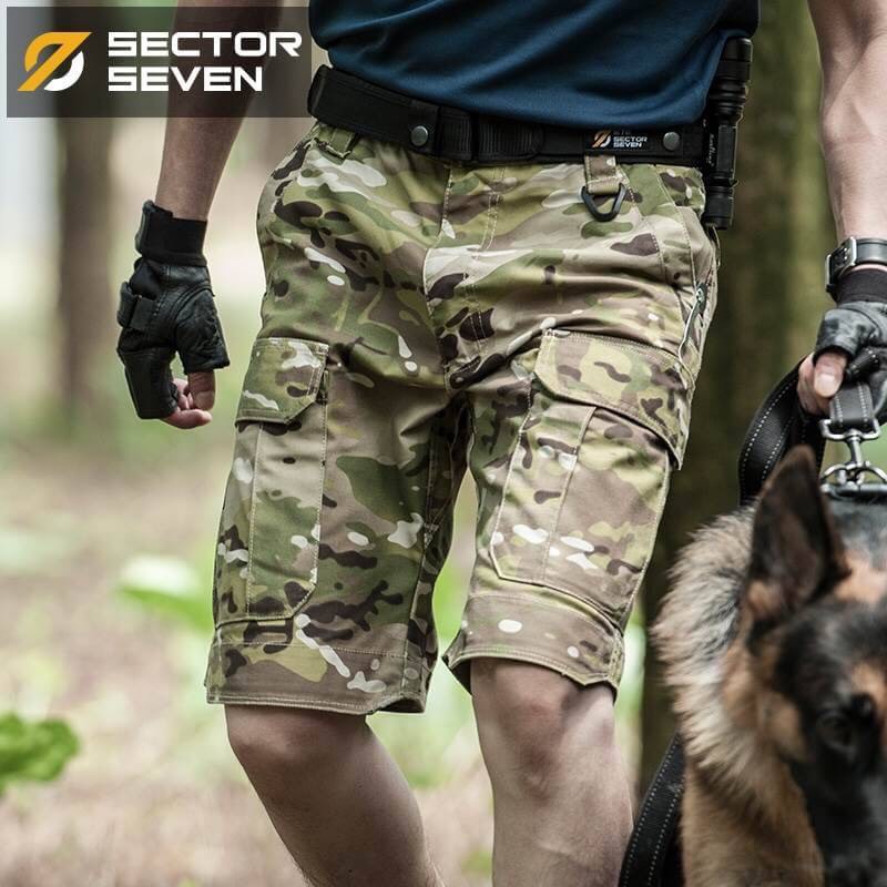 New.กางเกงขาสั้น Sector seven ของแท้ 2017ใหม่ในช่วงฤดูร้อนบุรุษพรางยุทธวิธีขนส่งสินค้ากางเกงขาสั้นสบายๆชายsilmทำงานกางเกงขาสั้นผู้ชายกองทัพทหารกางเกงขาสั้น สีดำ / สีเทา / สีครีม - Size S=28" M=30" L=32" XL =34" XXL=38" จัดโปรพิเศษ