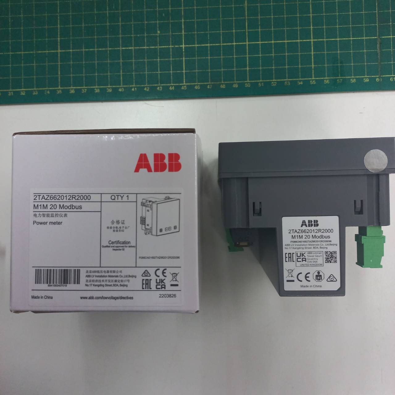 ABB พาวเวอร์มิเตอร์ Power Meter 3เฟส Digital Meter รุ่น M1M 20 Modbus M1M20