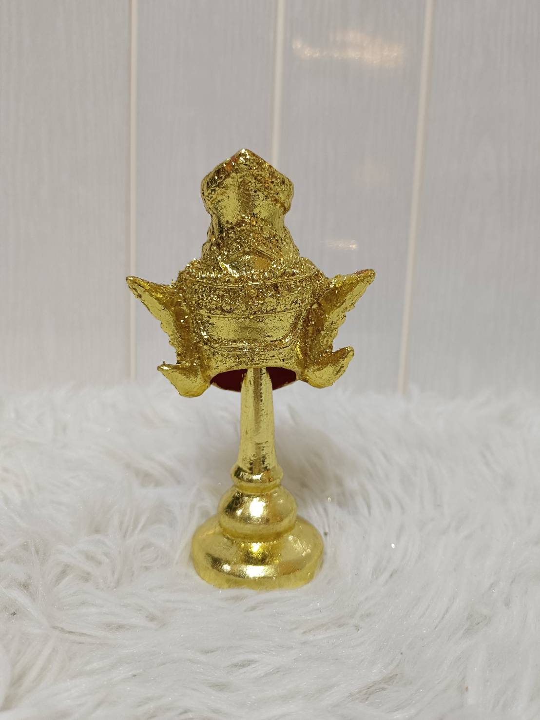 เศียรครู พ่อแก่ ฤาษี ตาไฟ ขนาดจิ๋ว พร้อมฐานปิดทอง